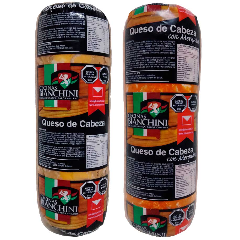 Queso de Cabeza con o sin Merkén