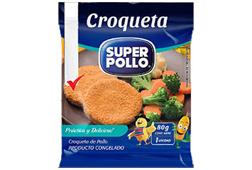 croqueta pollo super pollo 64x80 grs