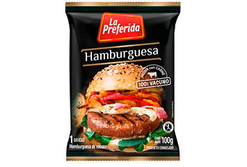 hamburguesa vacuno la preferida 10x100 grs