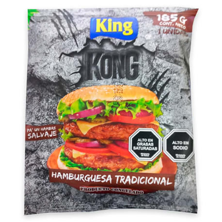 Hamburguesa Kong King 40 x 185 grs.