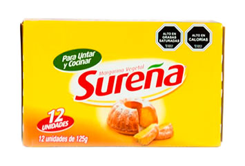 margarina surena 12x125 grs